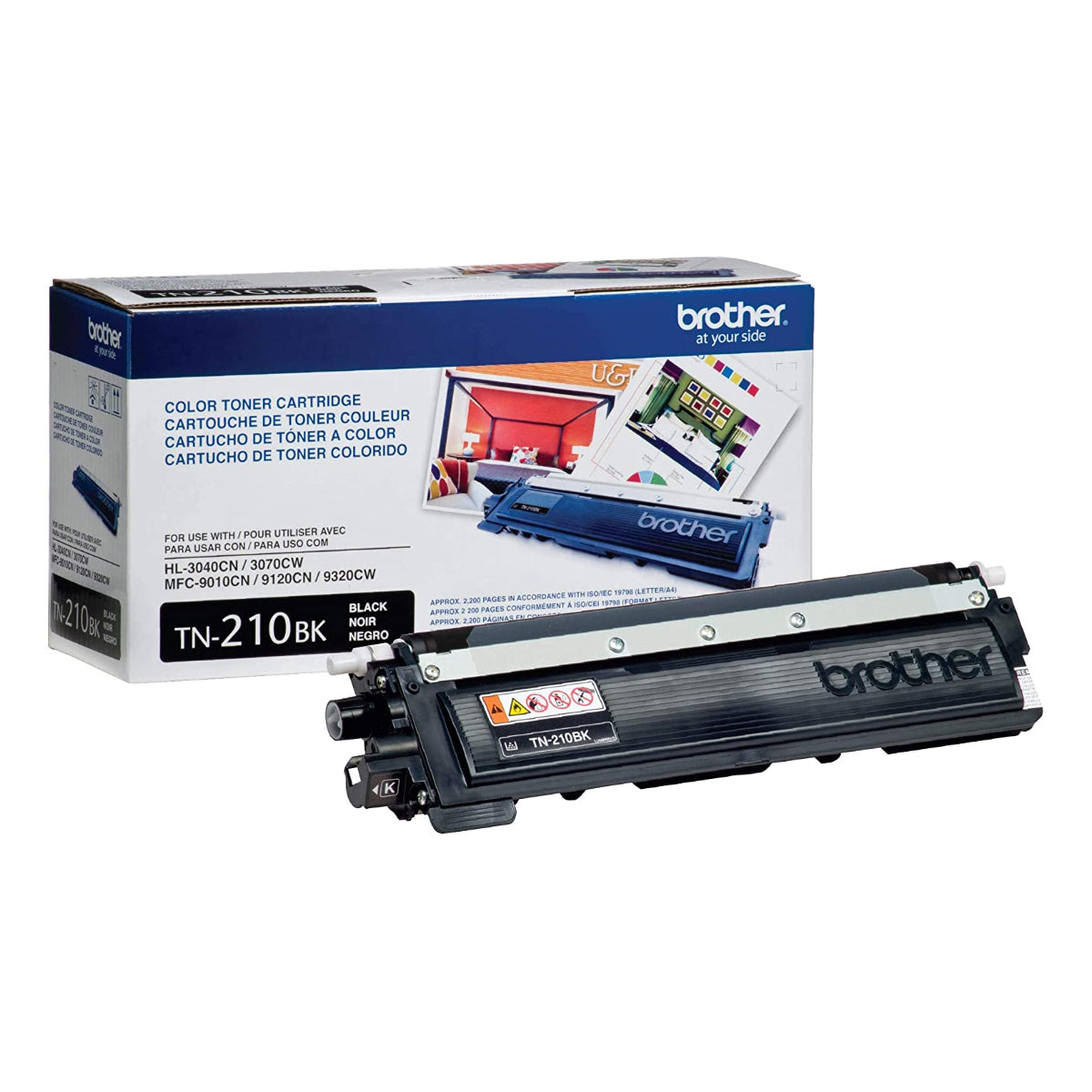BROTHER TN-210BK Black Original Toner Cartridge - Cartouches Certifiées