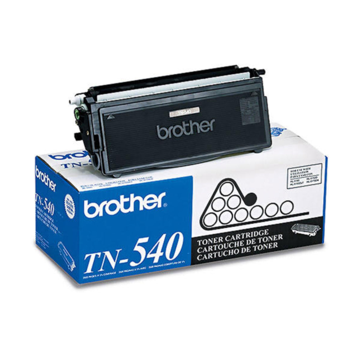 BROTHER TN-540 Black Original Toner Cartridge - Cartouches Certifiées