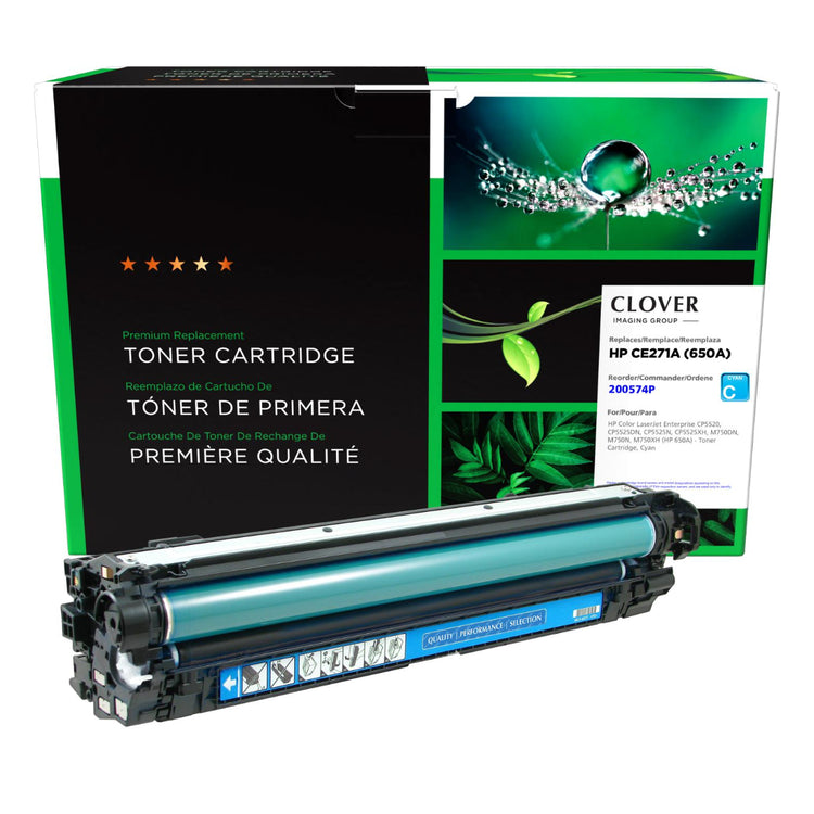 Refurbished HP (650A) Cyan Toner Cartridge - Cartouches Certifiées