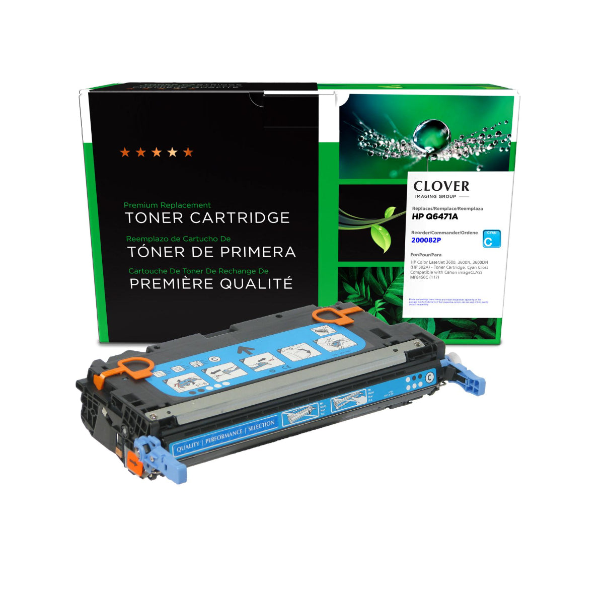 Refurbished HP (502A) Cyan Toner Cartridge - Cartouches Certifiées