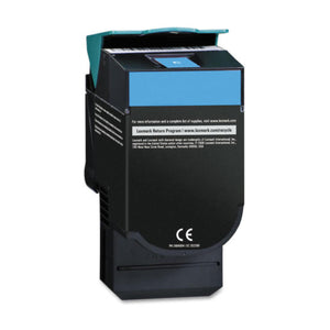 Refurbished LEXMARK C544X1CG Cyan Toner Cartridge - Cartouches Certifiées