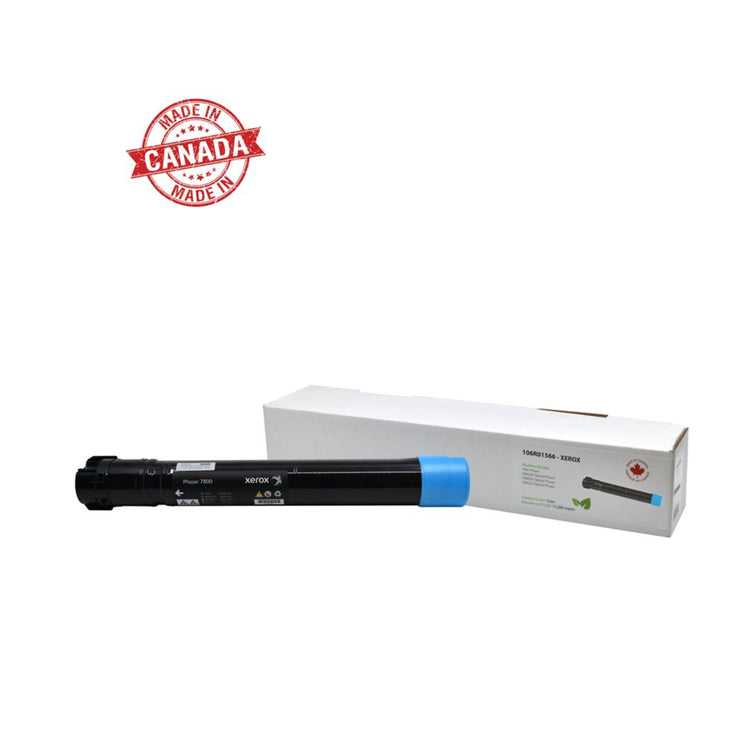 Refurbished XEROX 106R01566 Cyan Toner Cartridge  -  Cartouches Certifiées