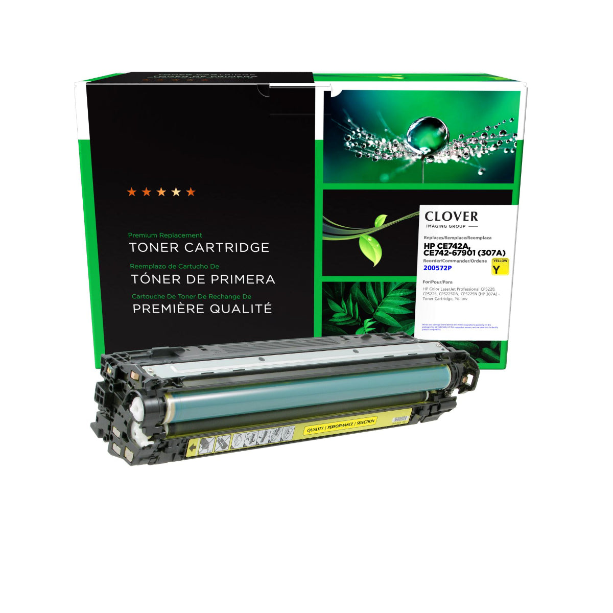 Refurbished HP (307A) Yellow Toner Cartridge - Cartouches Certifiées