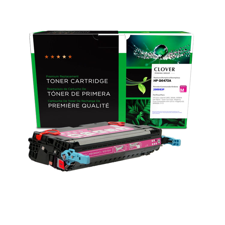 Refurbished HP (502A) Magenta Toner Cartridge - Cartouches Certifiées