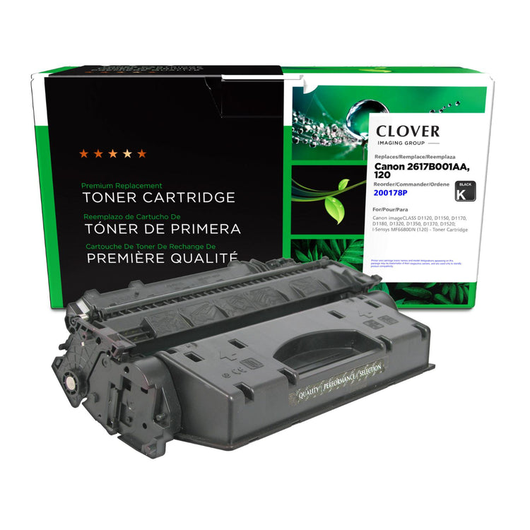 Refurbished CANON 120 (2617B001) Black Toner Cartridge - Cartouches Certifiées