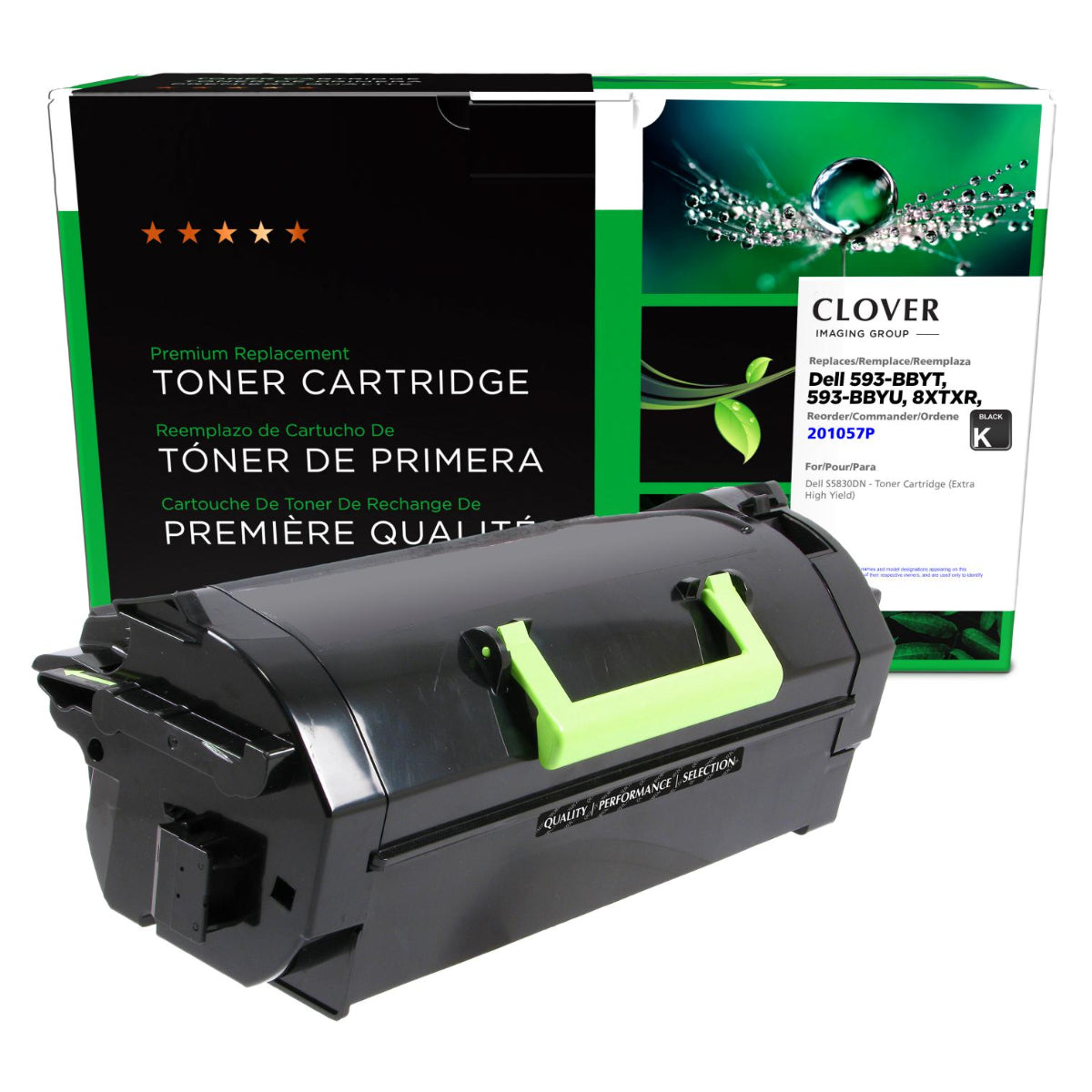 Refurbished Dell 8XTXR (593 - BBYT, 593 - BBYU, R1YCD) Black Toner Cartridge  -  Cartouches Certifiées
