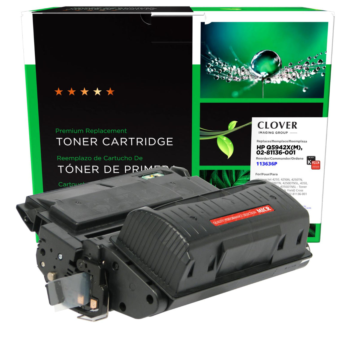 Refurbished HP Q5942X MICR (42X) Black Toner Cartridge - Cartouches Certifiées
