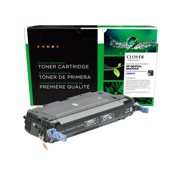Refurbished HP (501A) Black Toner Cartridge - Cartouches Certifiées