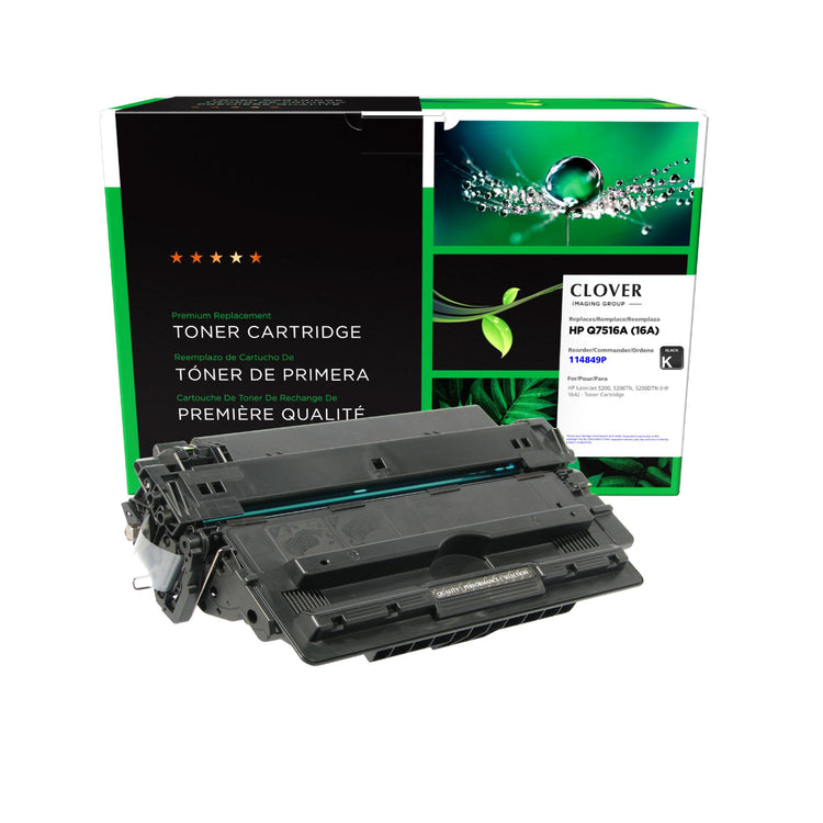 Refurbished HP (16A) Black Toner Cartridge - Cartouches Certifiées