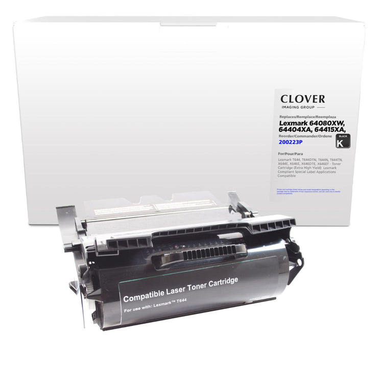Refurbished LEXMARK 64484XW Black Toner Cartridge - Cartouches Certifiées