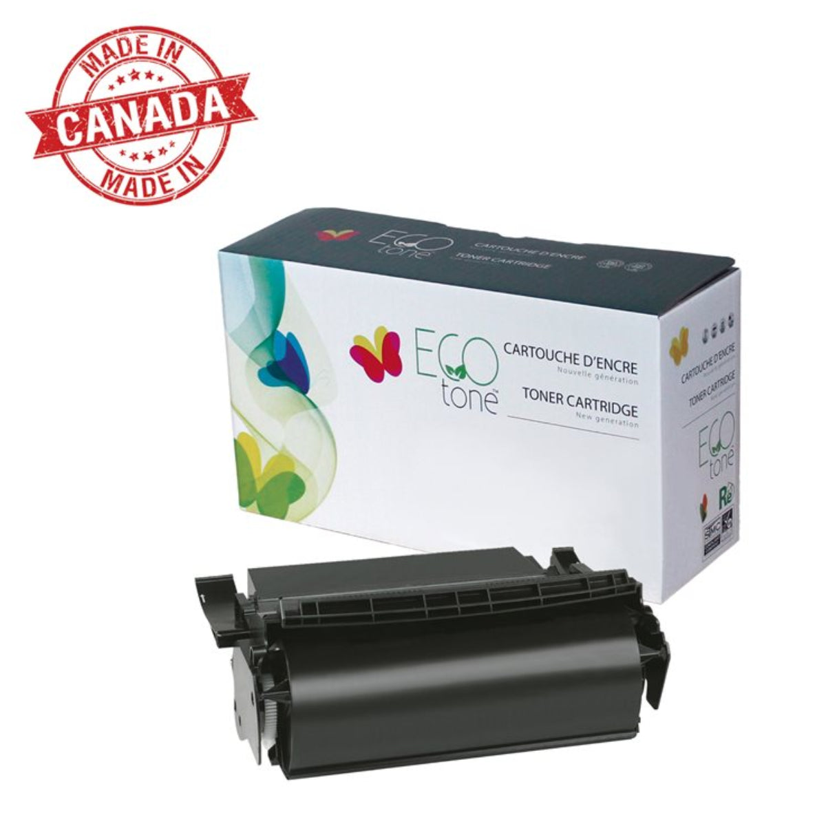 Refurbished LEXMARK 12A5845 Black Toner Cartridge - Cartouches Certifiées