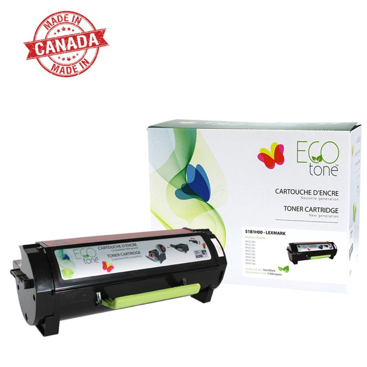 Refurbished LEXMARK 51B1H00 Black Toner Cartridge - Cartouches Certifiées