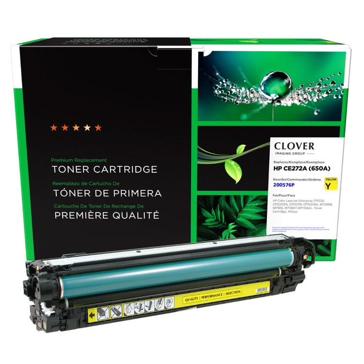 Refurbished HP (650A) Yellow Toner Cartridge - Cartouches Certifiées