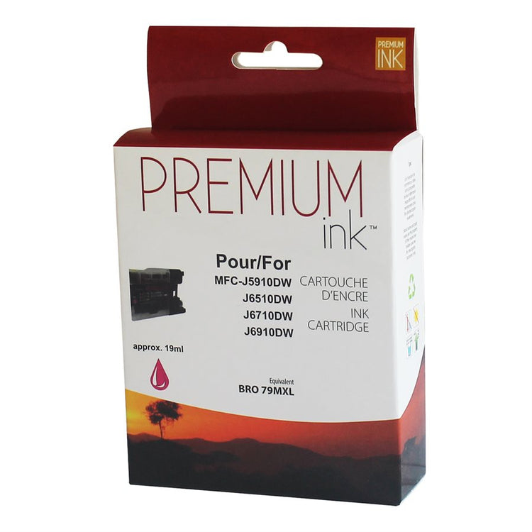 Compatible BROTHER LC79M Magenta Inkjet Cartridge Premium Quality - Cartouches Certifiées