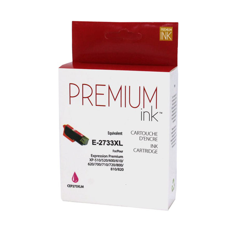 Compatible EPSON T273XL (T273320) Magenta Inkjet Cartridge Premium Quality - Cartouches Certifiées