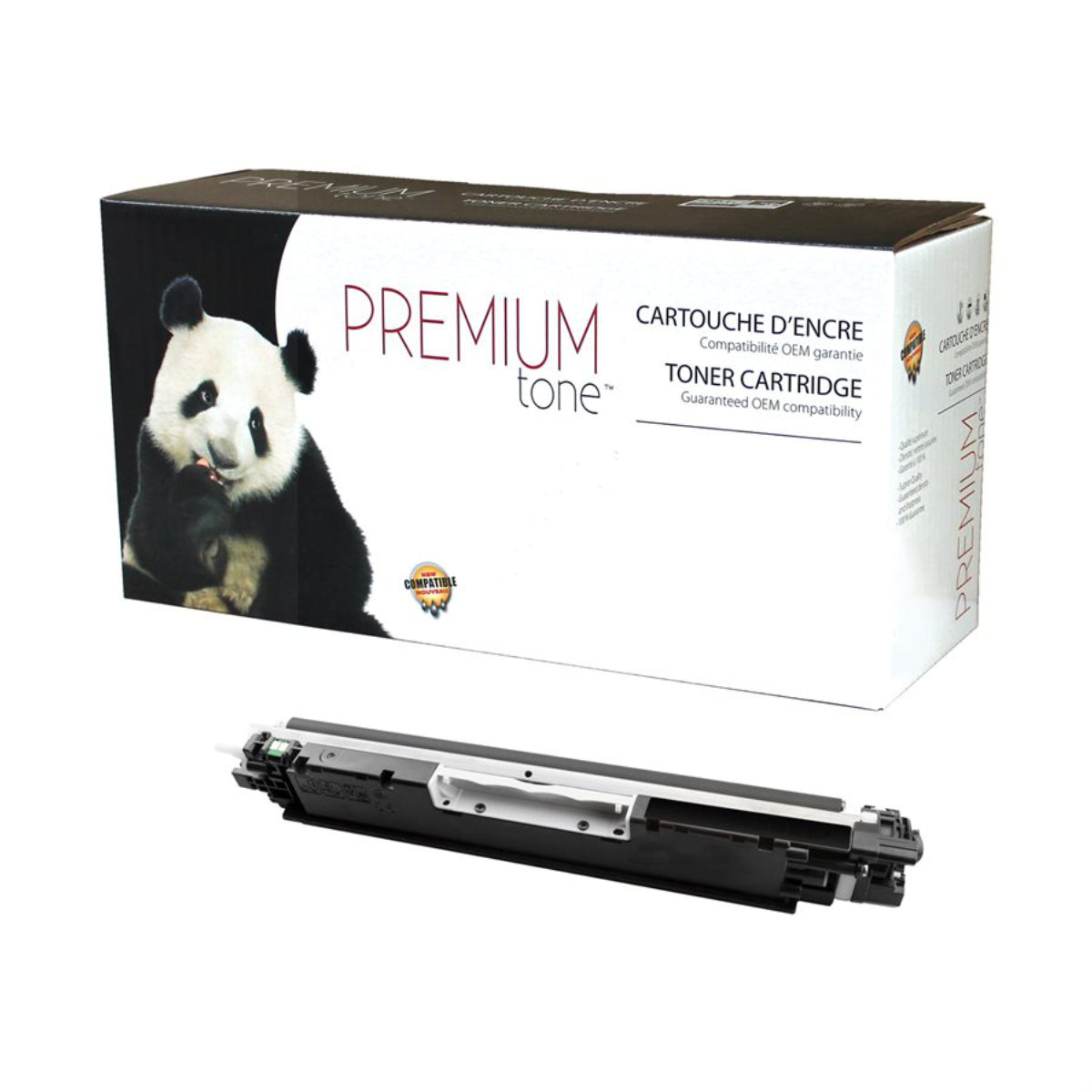 Compatible HP (126A) Black Toner Cartridge Premium Quality - Cartouches Certifiées