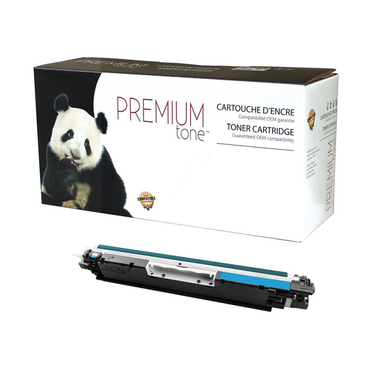 Compatible HP (126A) Cyan Toner Cartridge Premium Quality - Cartouches Certifiées