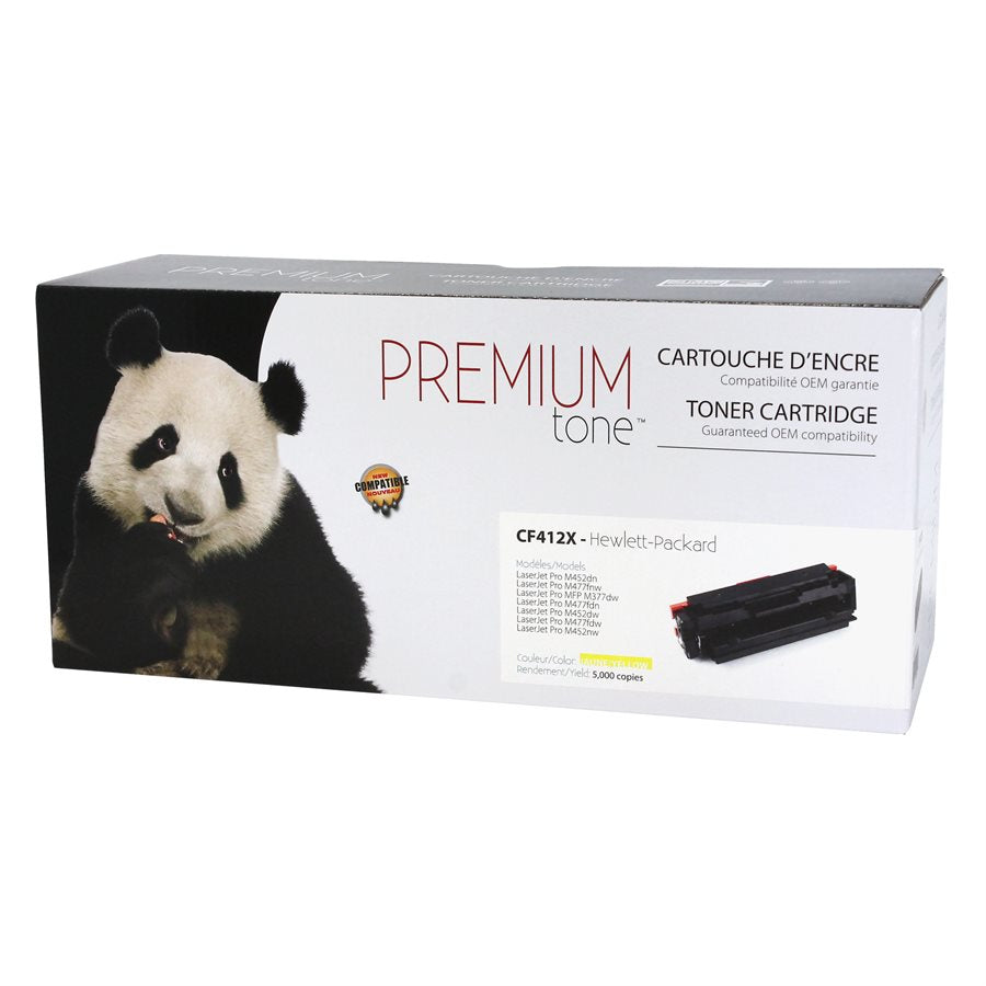 Compatible HP (410X) Yellow Toner Cartridge Premium Quality - Cartouches Certifiées
