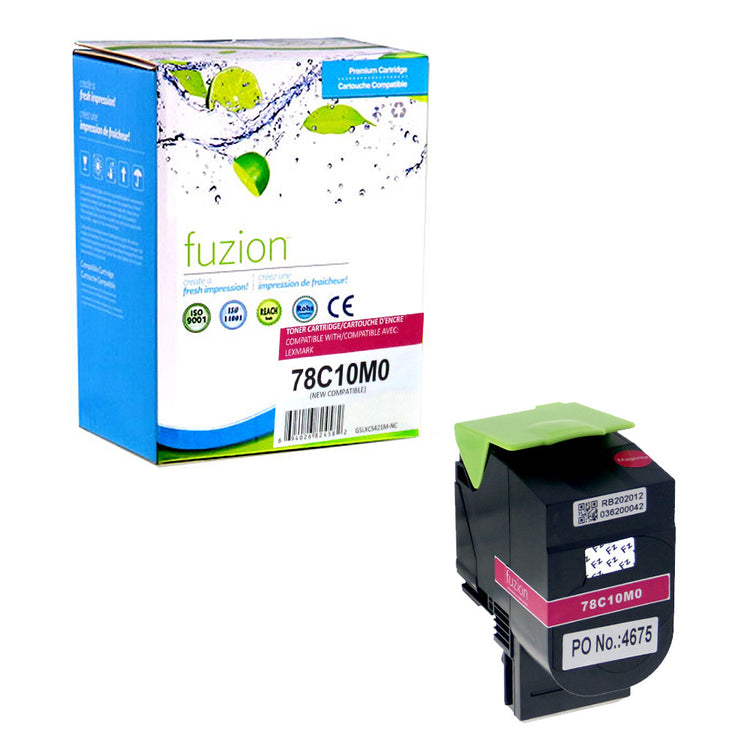 Compatible LEXMARK 78C10M0 Magenta Toner Cartridge Premium Quality - Cartouches Certifiées