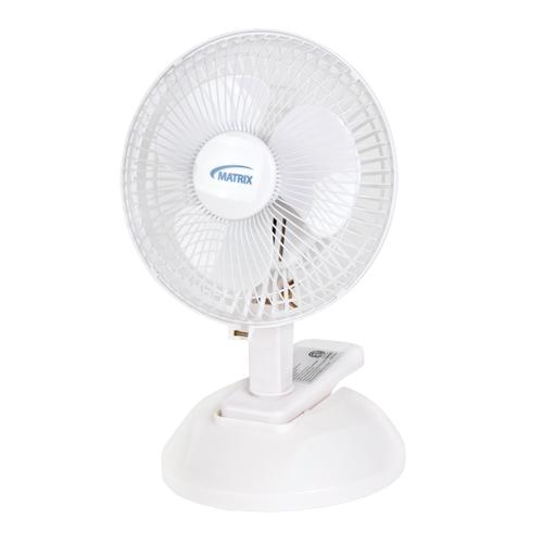 Ventilateur avec clip 6" pour bureau 2 vitesses - Matrix