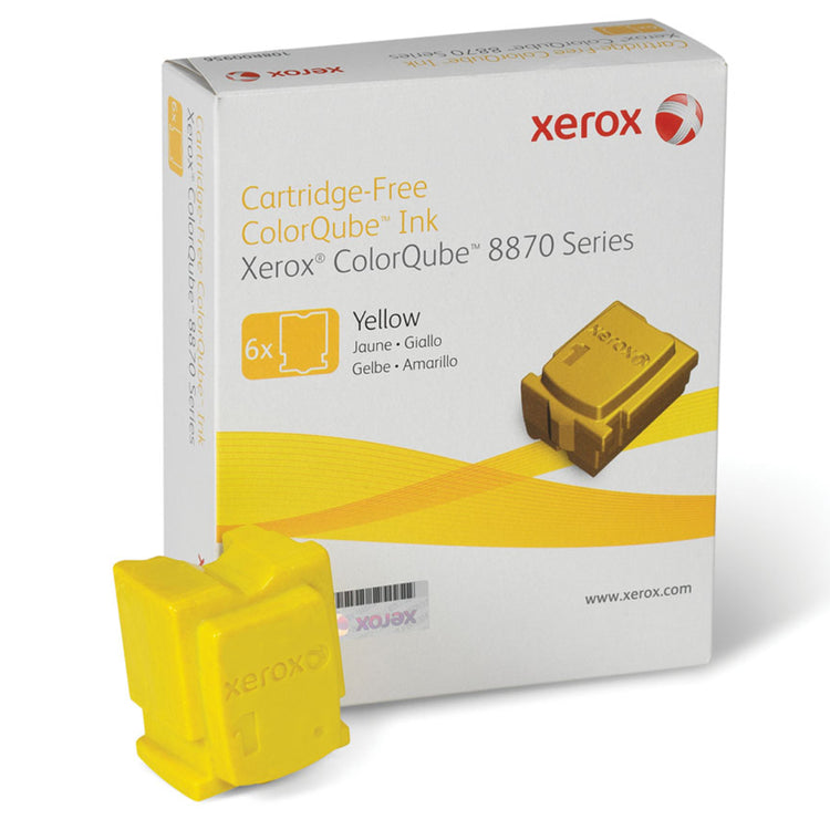 XEROX 108R00952 Colorqube 8870/8880 (6 Sticks) Yellow Original Solid ink - Cartouches Certifiées