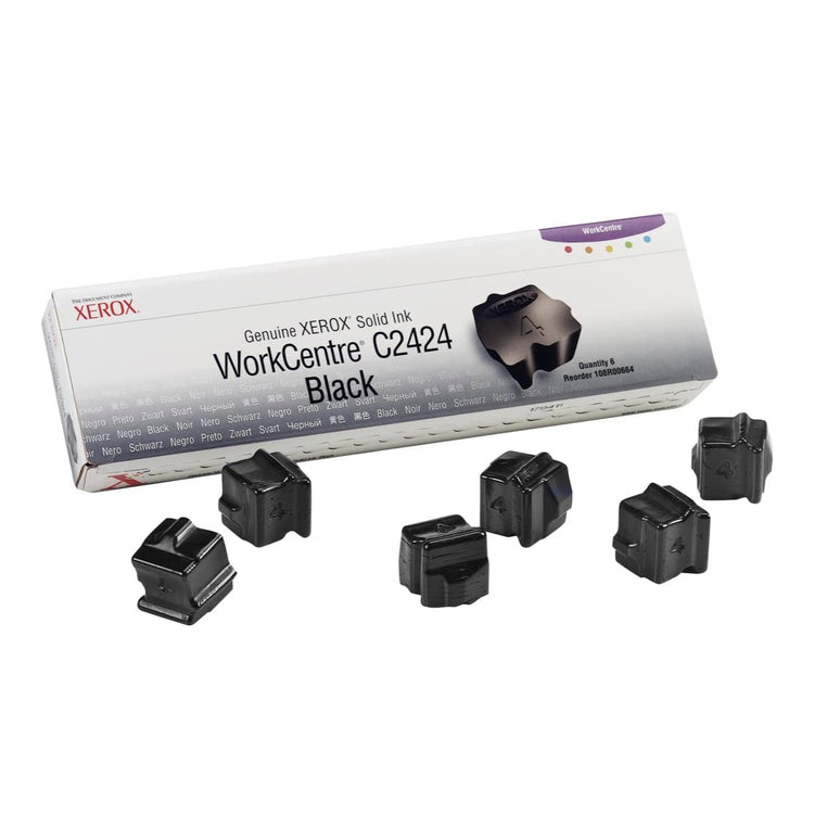XEROX 108R00664 WorkCentre C2424 (6 Sticks) Black Original Solid ink - Cartouches Certifiées