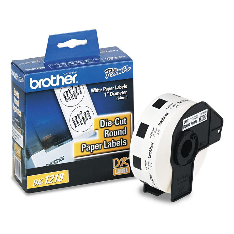 BROTHER DK-1218 Black on White Original Paper Tape - Cartouches Certifiées