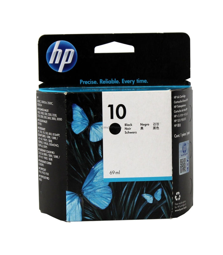 HP 10 (C4844A) Black Original Inkjet Cartridge - Cartouches Certifiées