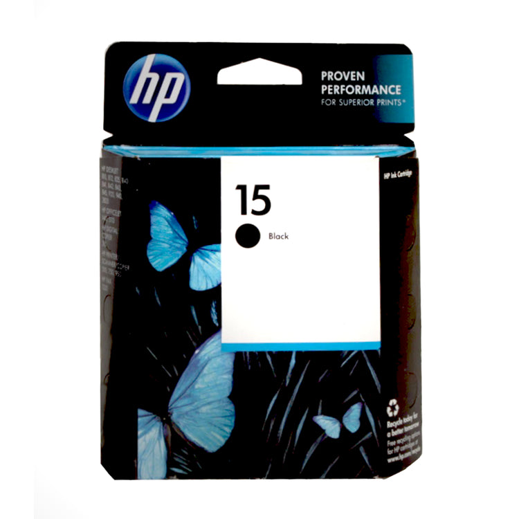 HP 15 (C6615DN) Black Original Inkjet Cartridge - Cartouches Certifiées