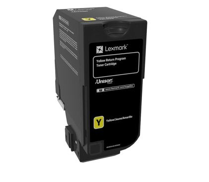 LEXMARK 74C1SY0 (74C0S40) Yellow Original Toner Cartridge - Cartouches Certifiées