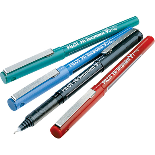 Stylos noirs à bille roulante Hi-Tecpoint V