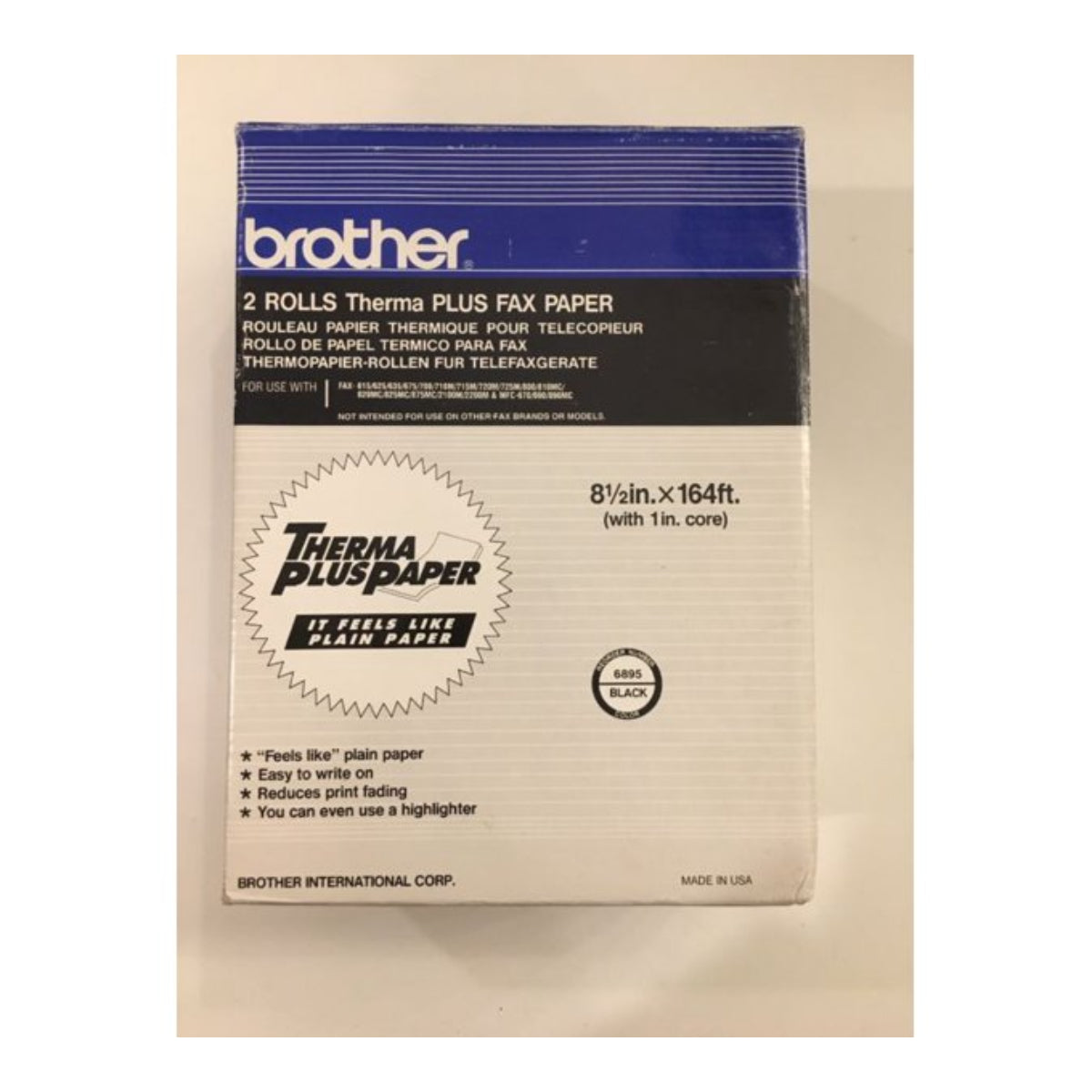 BROTHER 6895D 164' Original Thermal ribbon - Cartouches Certifiées