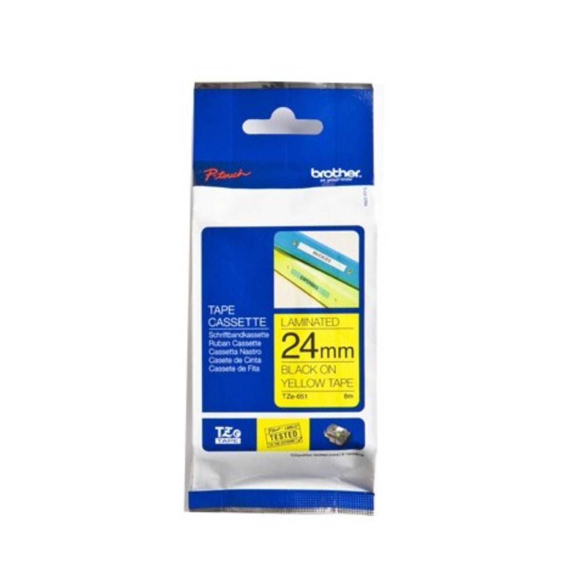 BROTHER TZe-651 Original Thermal ribbon - Cartouches Certifiées