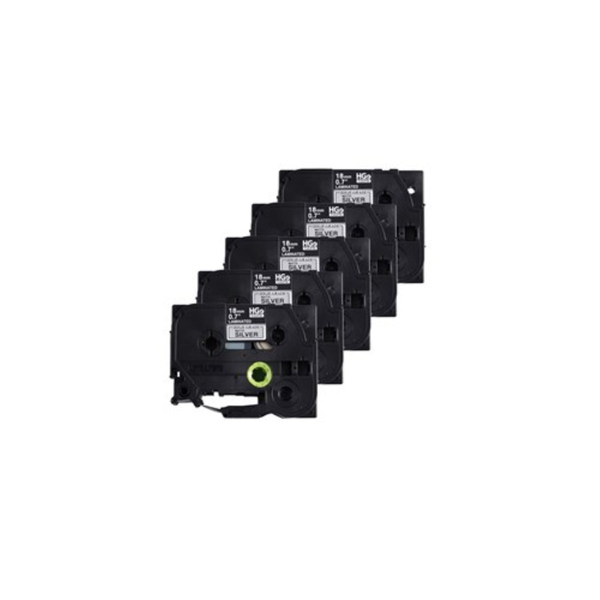 BROTHER HGe-M9415PK Black on Silver Original Thermal ribbon - Cartouches Certifiées