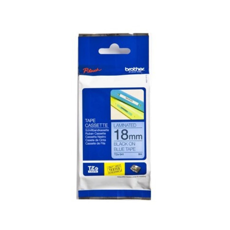BROTHER TZe-541 Black on Blue Original Thermal ribbon - Cartouches Certifiées