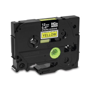 BROTHER HGe-S6315PK Black on Yellow Original Thermal ribbon - Cartouches Certifiées