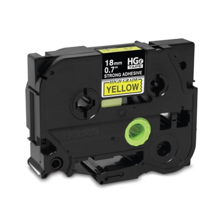 BROTHER HGe-S6415PK Black on Yellow Original Thermal ribbon - Cartouches Certifiées
