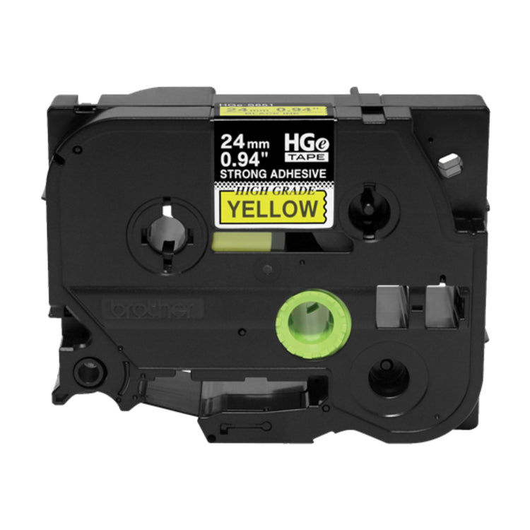 BROTHER HGe-S6515PK Black on Yellow Original Thermal ribbon - Cartouches Certifiées