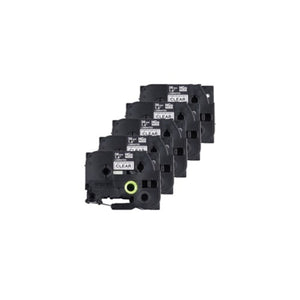 BROTHER HGe-1615PK Black on Transparent Original Thermal ribbon - Cartouches Certifiées