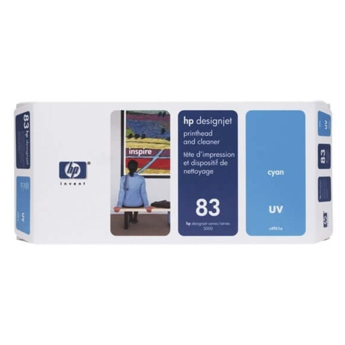 HP 83 (C4961A) Cyan Original Printhead - Cartouches Certifiées