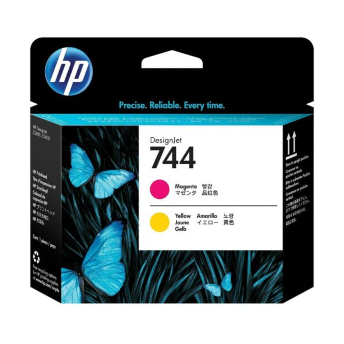 HP 744PHM/Y (F9J87A) PHMBY Original Cartridge and printhead - Cartouches Certifiées