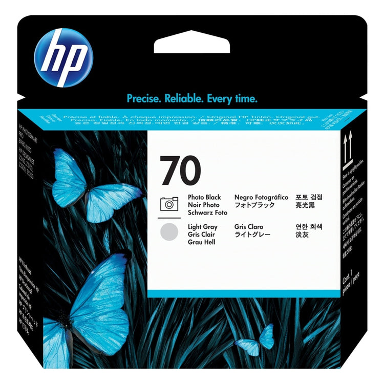 HP 70 - 130ml (C9407A) Photo Black and Light Gray Original Printhead - Cartouches Certifiées